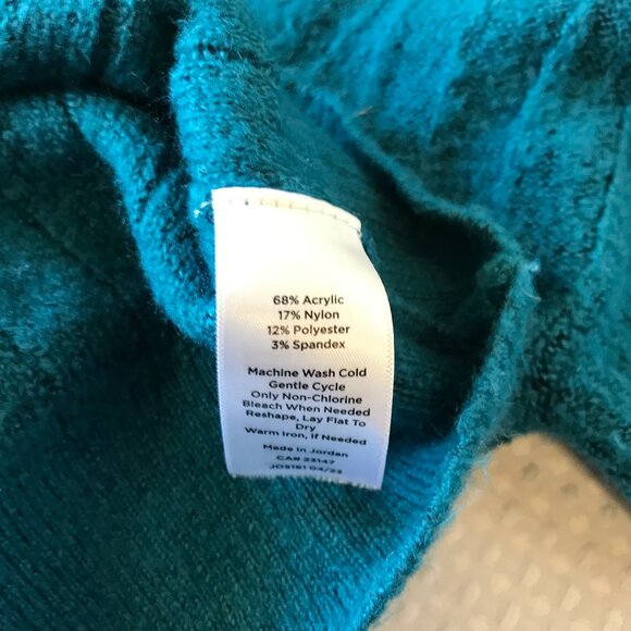 TALBOTS CABLE KNIT ZIP SWEATER WOMENS SIZE M - Picture 5 of 7